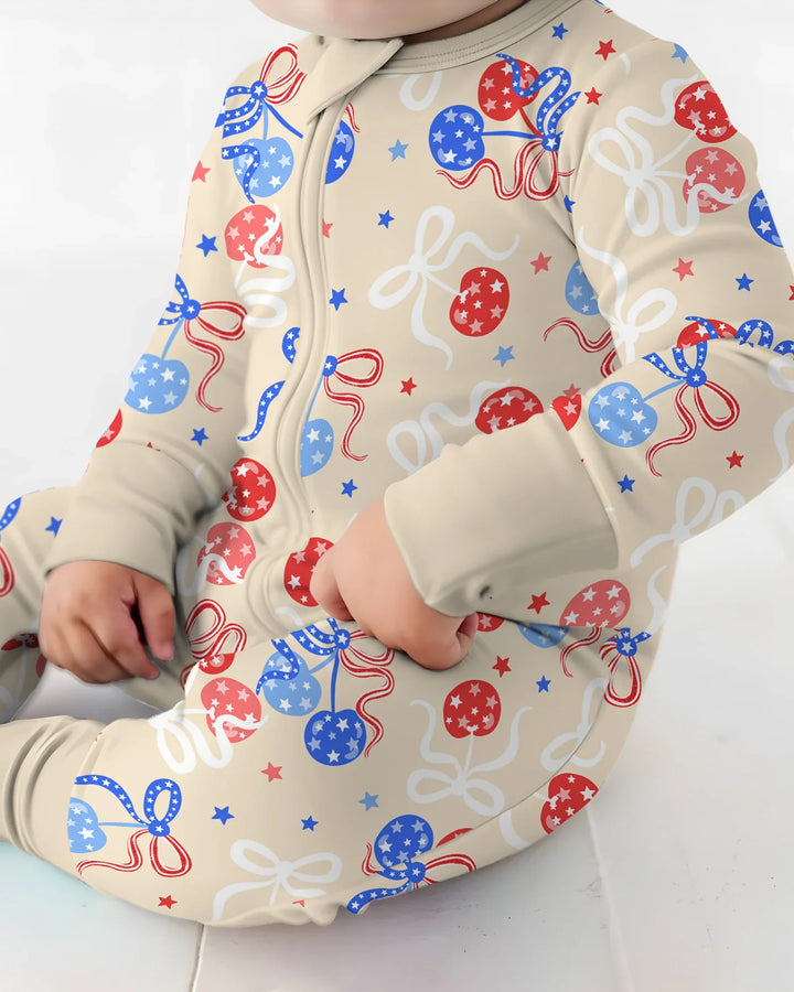 Cherry America 4th of July Bamboo Convertible Zippy