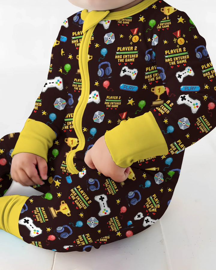Gerippte Babykleidung mit individuellem Foto - Weich &amp; Skizzenhaft