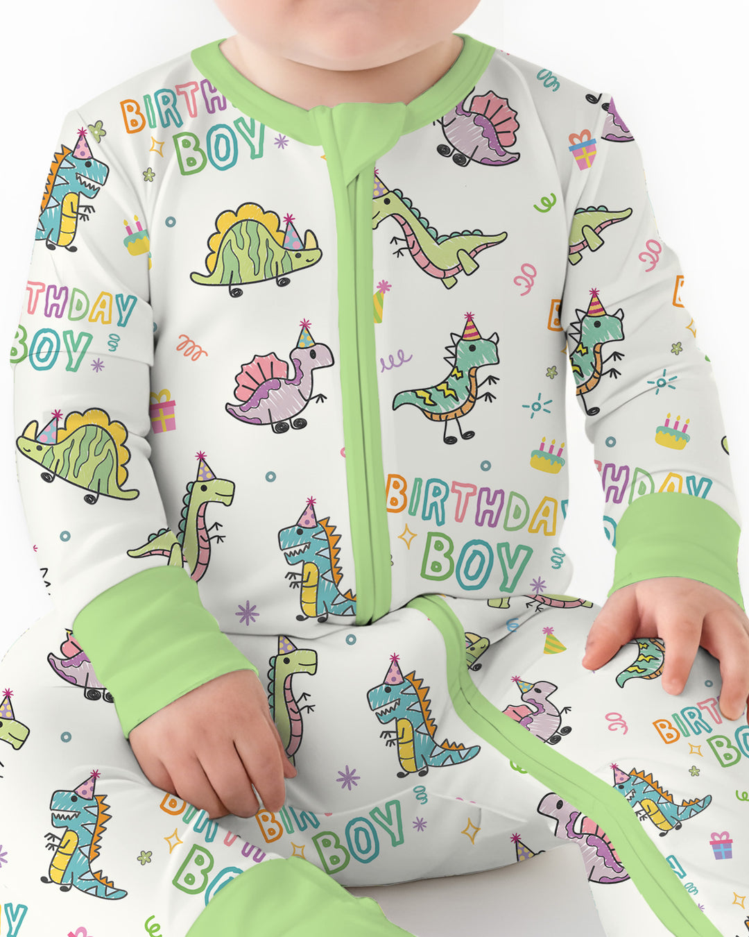 Dino Birthday Boy Bamboo Convertible Zippy