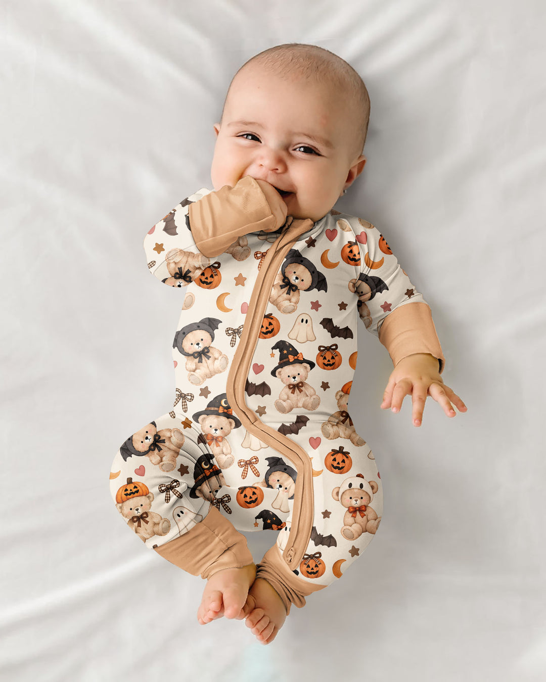 Cozy Coquette Teddy Bear Halloween Bamboo Convertible Zippy