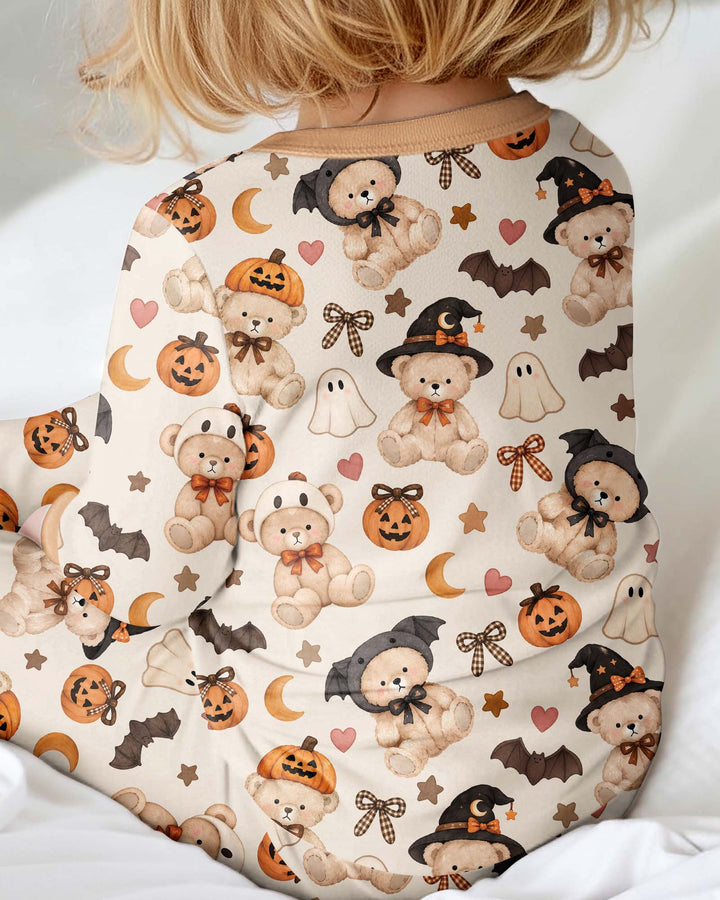 Cozy Coquette Teddy Bear Halloween Bamboo Convertible Zippy