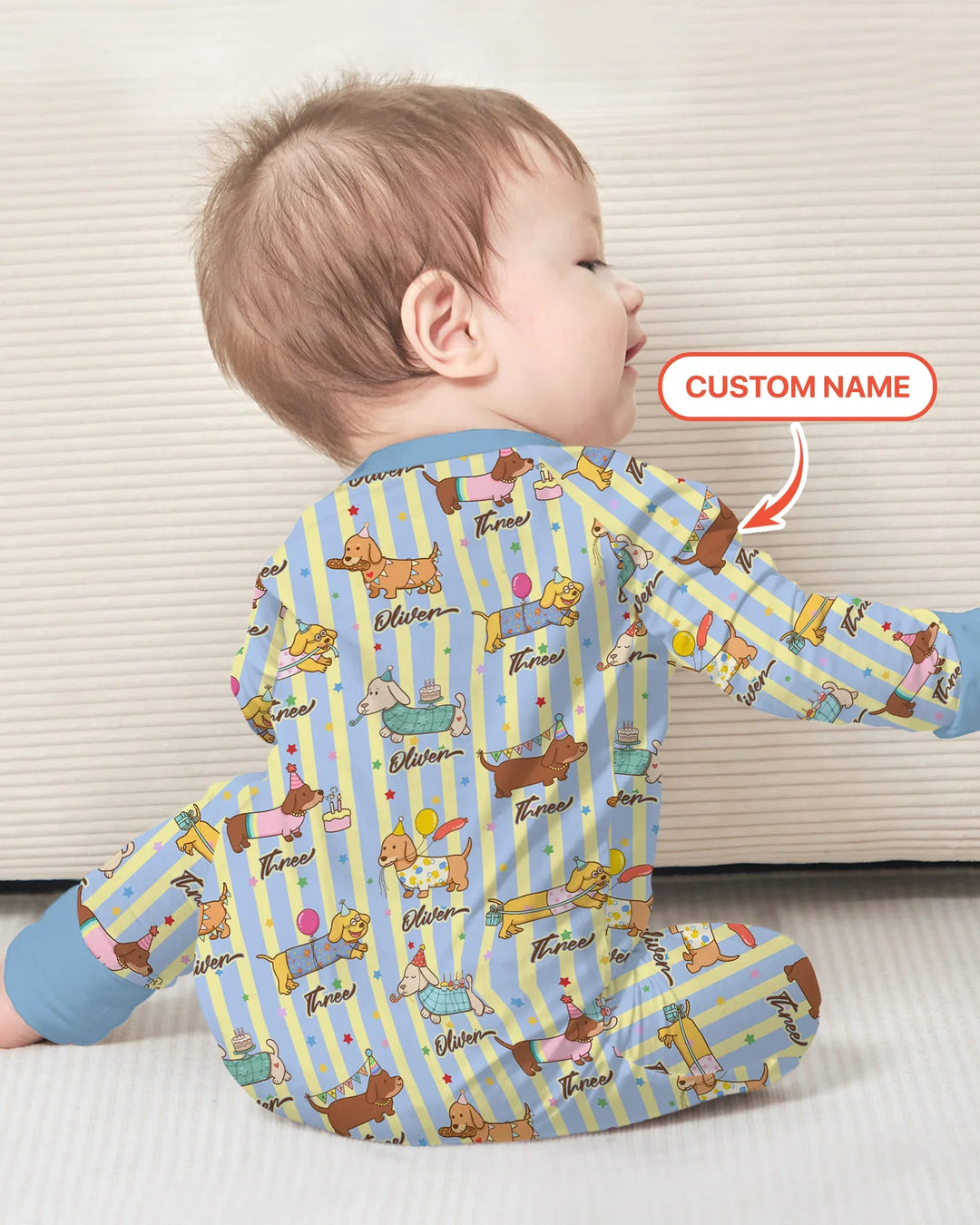 Gerippte Babykleidung mit individuellem Foto - Weich &amp; Skizzenhaft