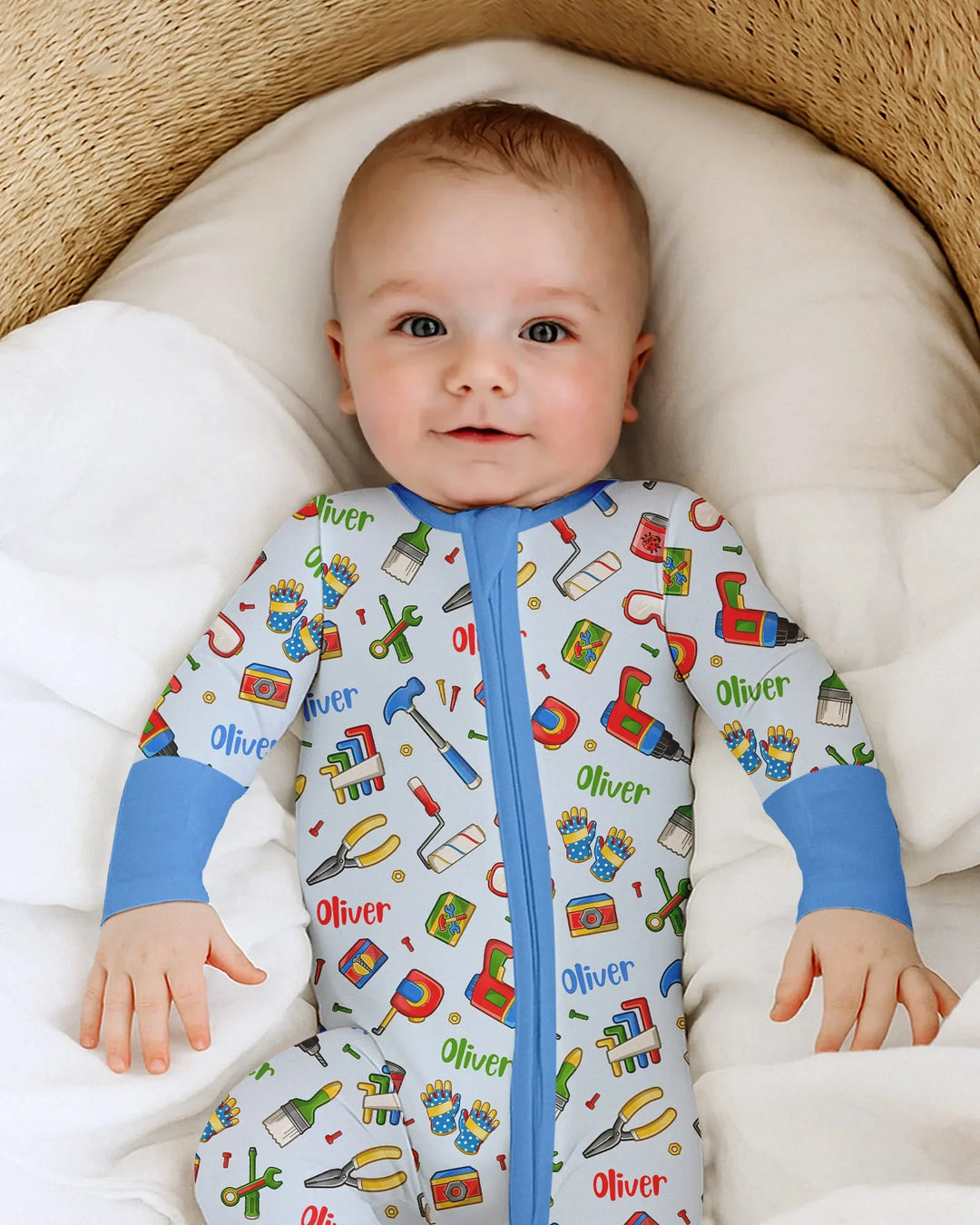Gerippte Babykleidung mit individuellem Foto - Weich &amp; Skizzenhaft