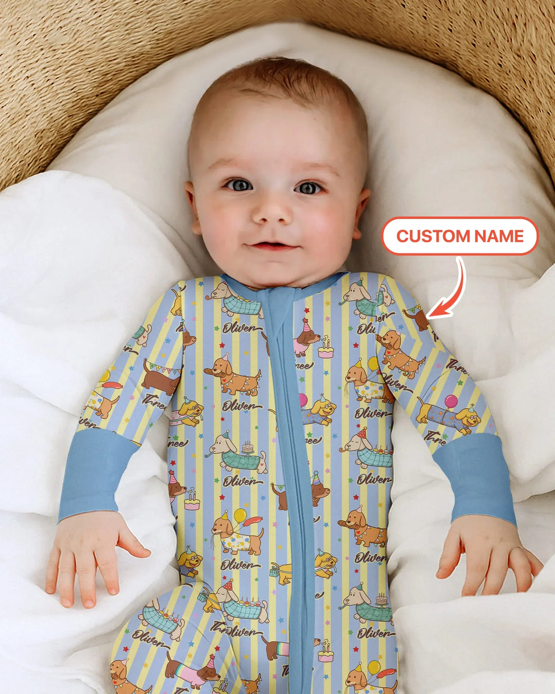 Gerippte Babykleidung mit individuellem Foto - Weich &amp; Skizzenhaft