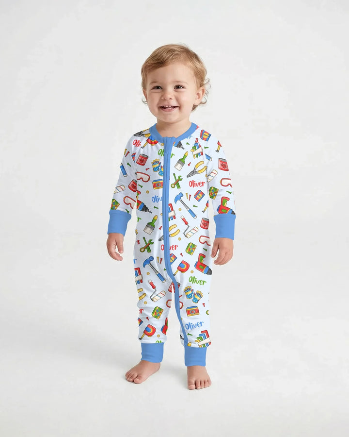 Gerippte Babykleidung mit individuellem Foto - Weich &amp; Skizzenhaft