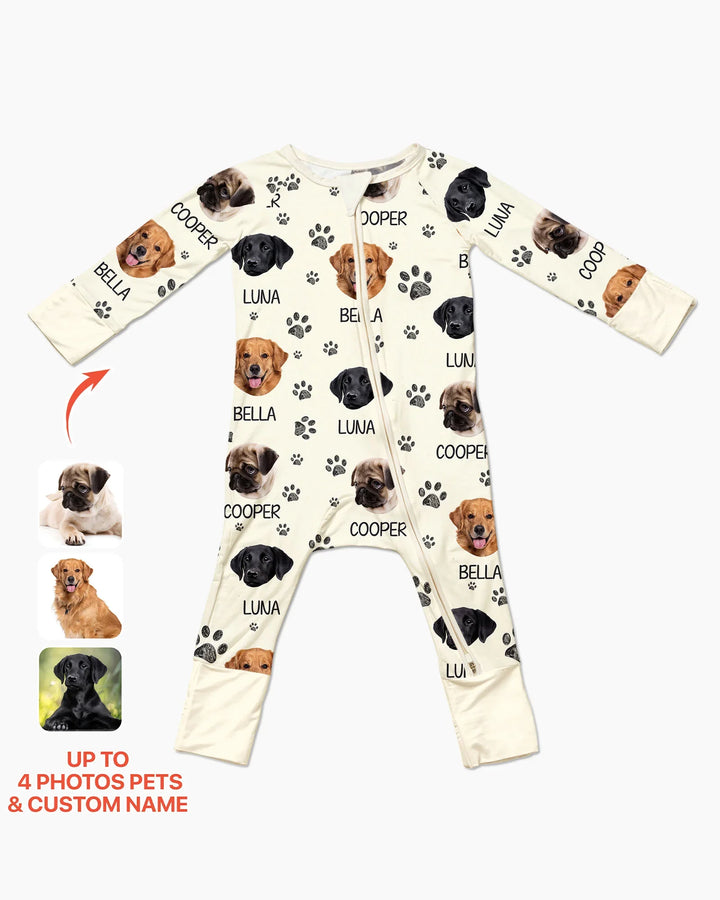 Gerippte Babykleidung mit individuellem Foto - Weich &amp; Skizzenhaft