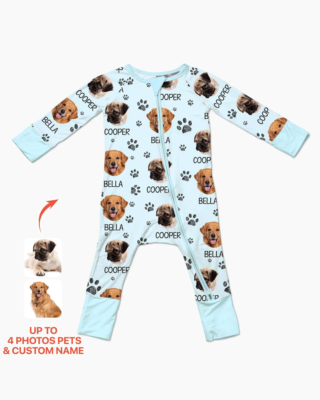 Gerippte Babykleidung mit individuellem Foto - Weich &amp; Skizzenhaft