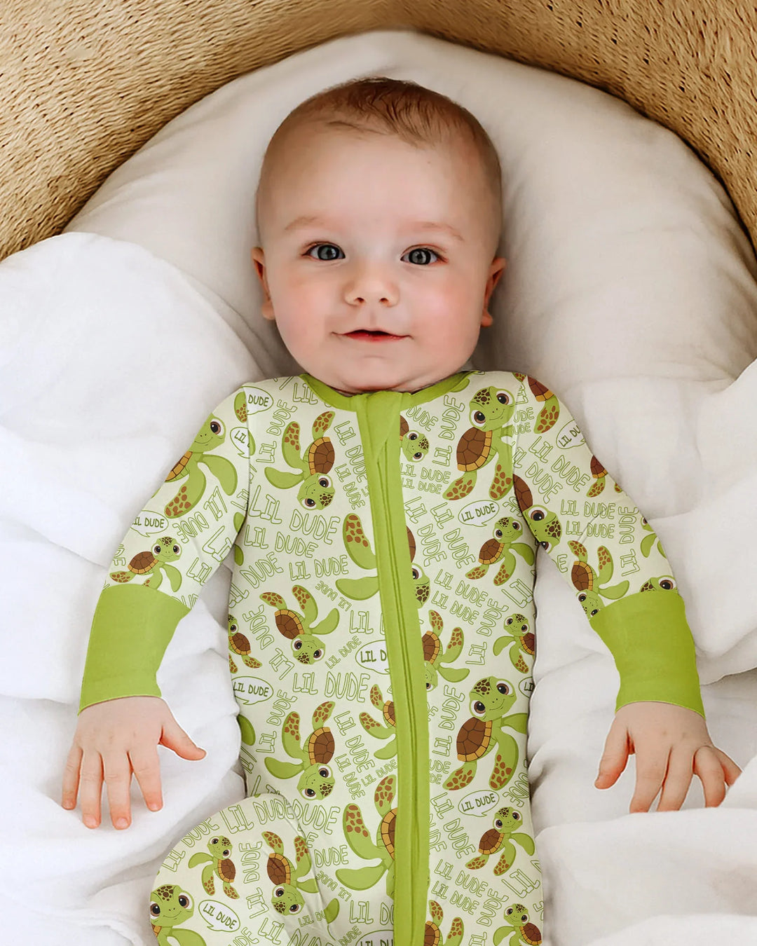 Gerippte Babykleidung mit individuellem Foto - Weich &amp; Skizzenhaft