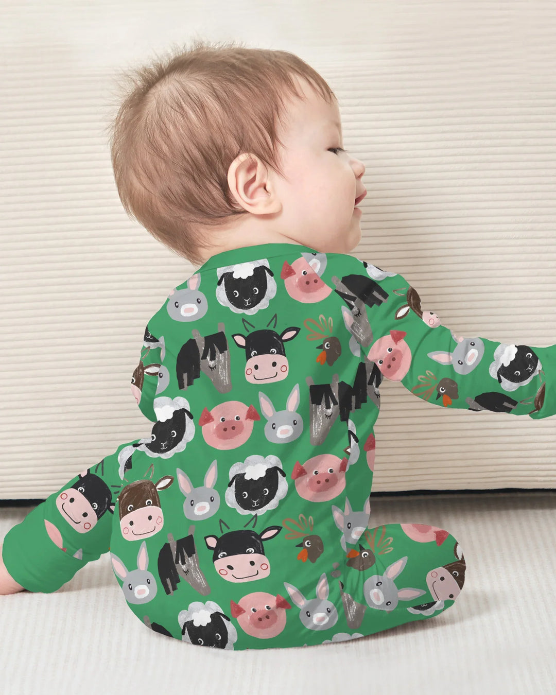 Gerippte Babykleidung mit individuellem Foto - Weich &amp; Skizzenhaft