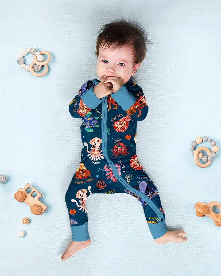 Deep Blue Wonders Bamboo Convertible Zippy