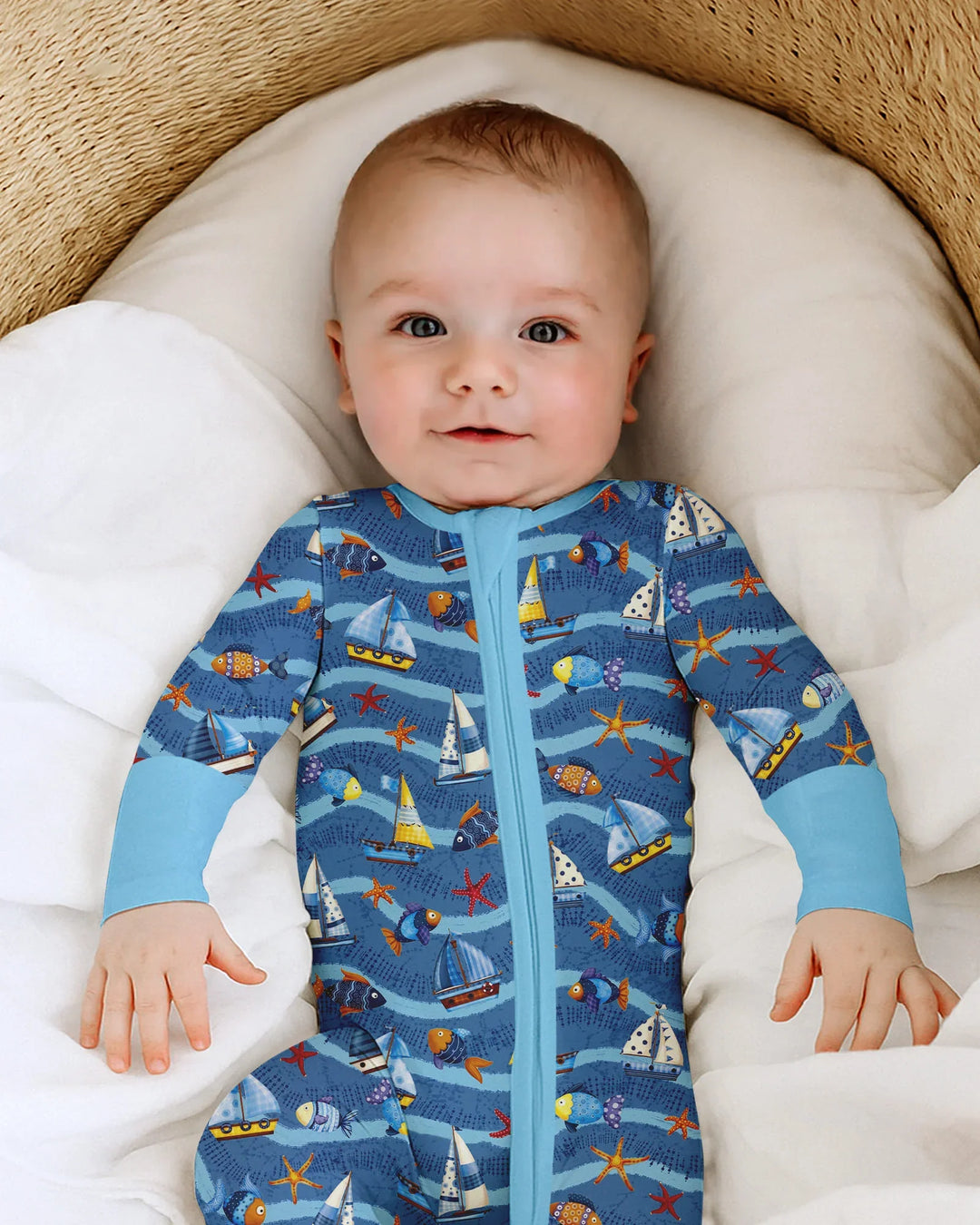 Gerippte Babykleidung mit individuellem Foto - Weich &amp; Skizzenhaft