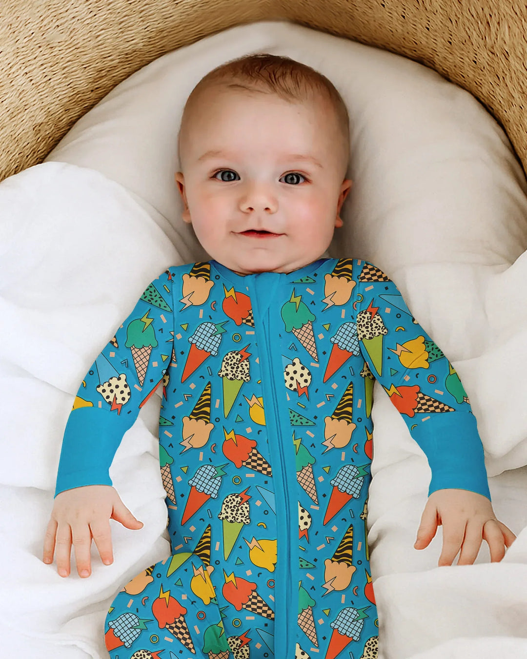 Gerippte Babykleidung mit individuellem Foto - Weich &amp; Skizzenhaft