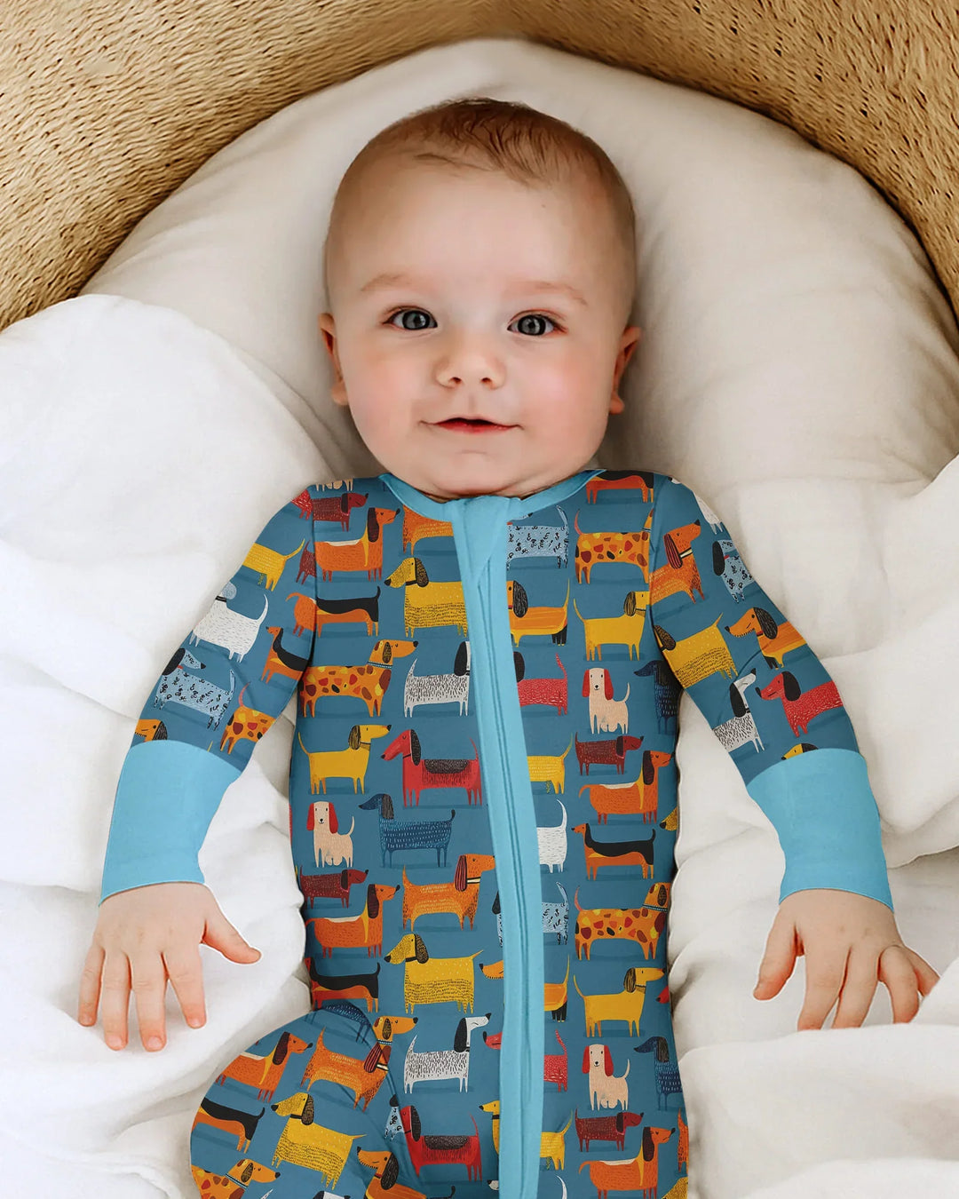 Gerippte Babykleidung mit individuellem Foto - Weich &amp; Skizzenhaft