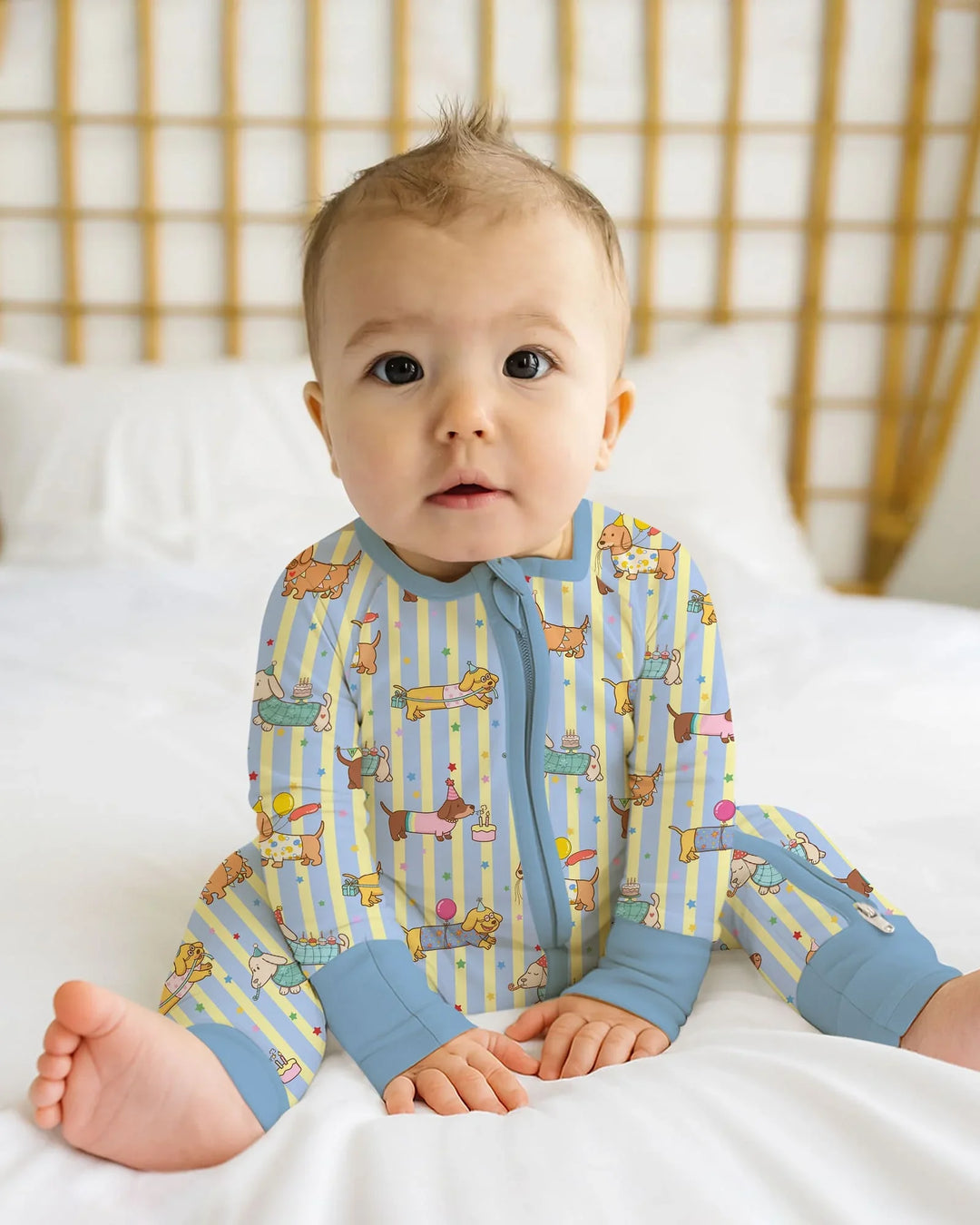 Gerippte Babykleidung mit individuellem Foto - Weich &amp; Skizzenhaft