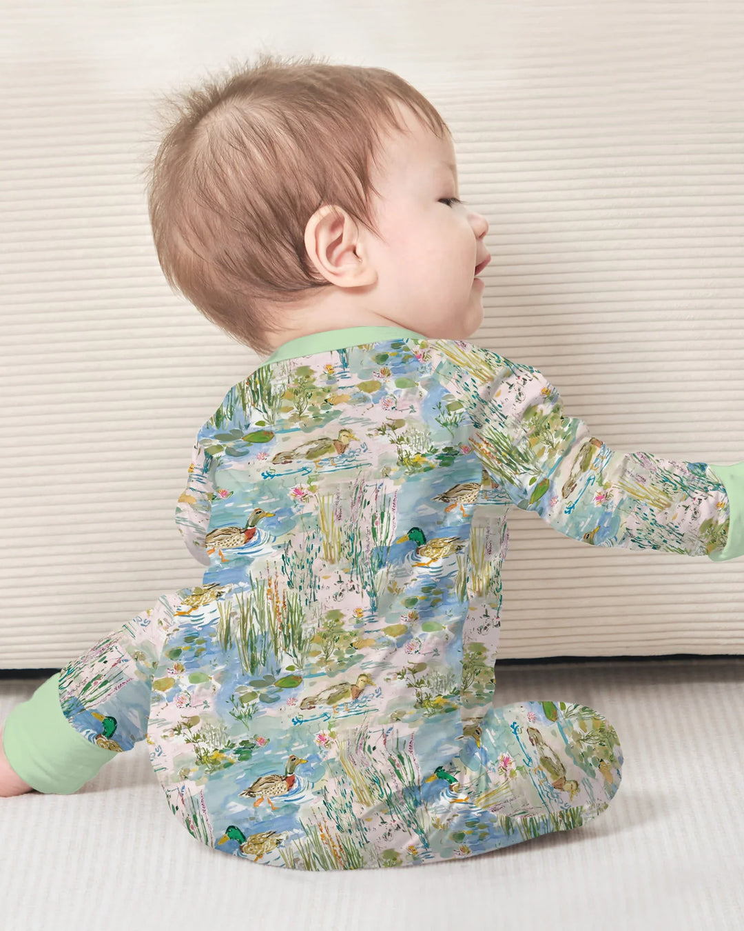 Gerippte Babykleidung mit individuellem Foto - Weich &amp; Skizzenhaft