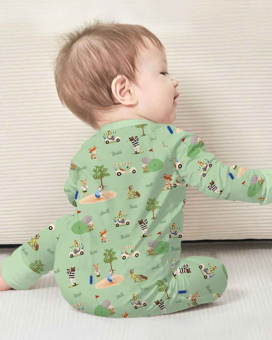Gerippte Babykleidung mit individuellem Foto - Weich &amp; Skizzenhaft