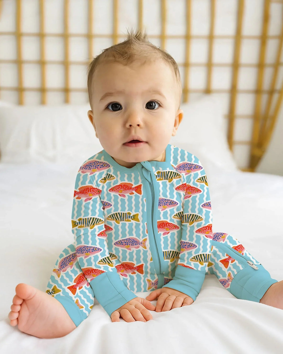 Gerippte Babykleidung mit individuellem Foto - Weich &amp; Skizzenhaft