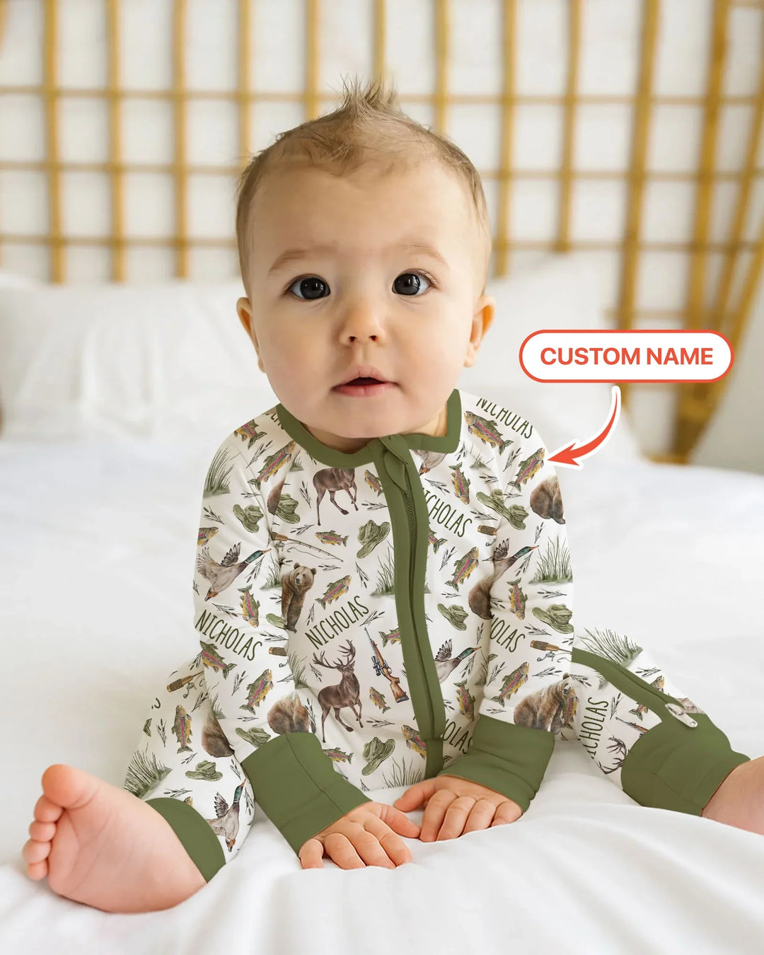 Gerippte Babykleidung mit individuellem Foto - Weich &amp; Skizzenhaft