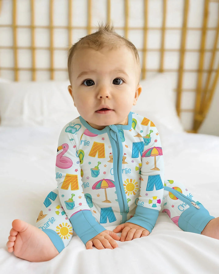 Gerippte Babykleidung mit individuellem Foto - Weich &amp; Skizzenhaft