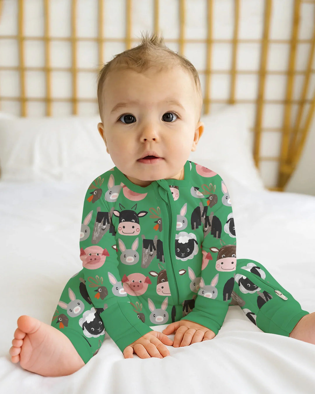 Gerippte Babykleidung mit individuellem Foto - Weich &amp; Skizzenhaft