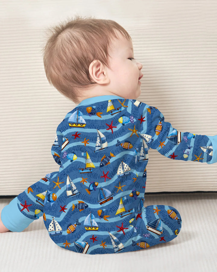 Gerippte Babykleidung mit individuellem Foto - Weich &amp; Skizzenhaft