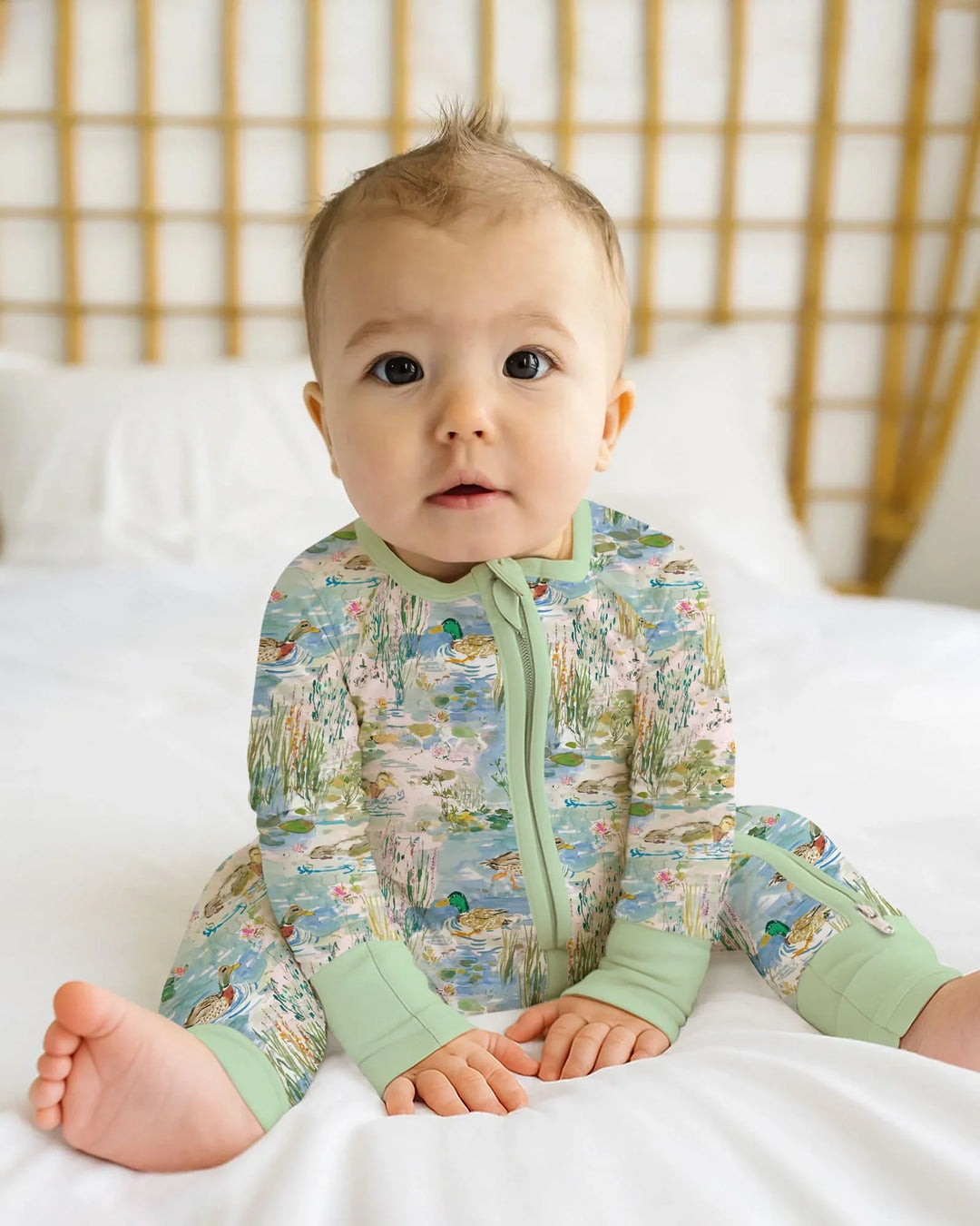 Gerippte Babykleidung mit individuellem Foto - Weich &amp; Skizzenhaft