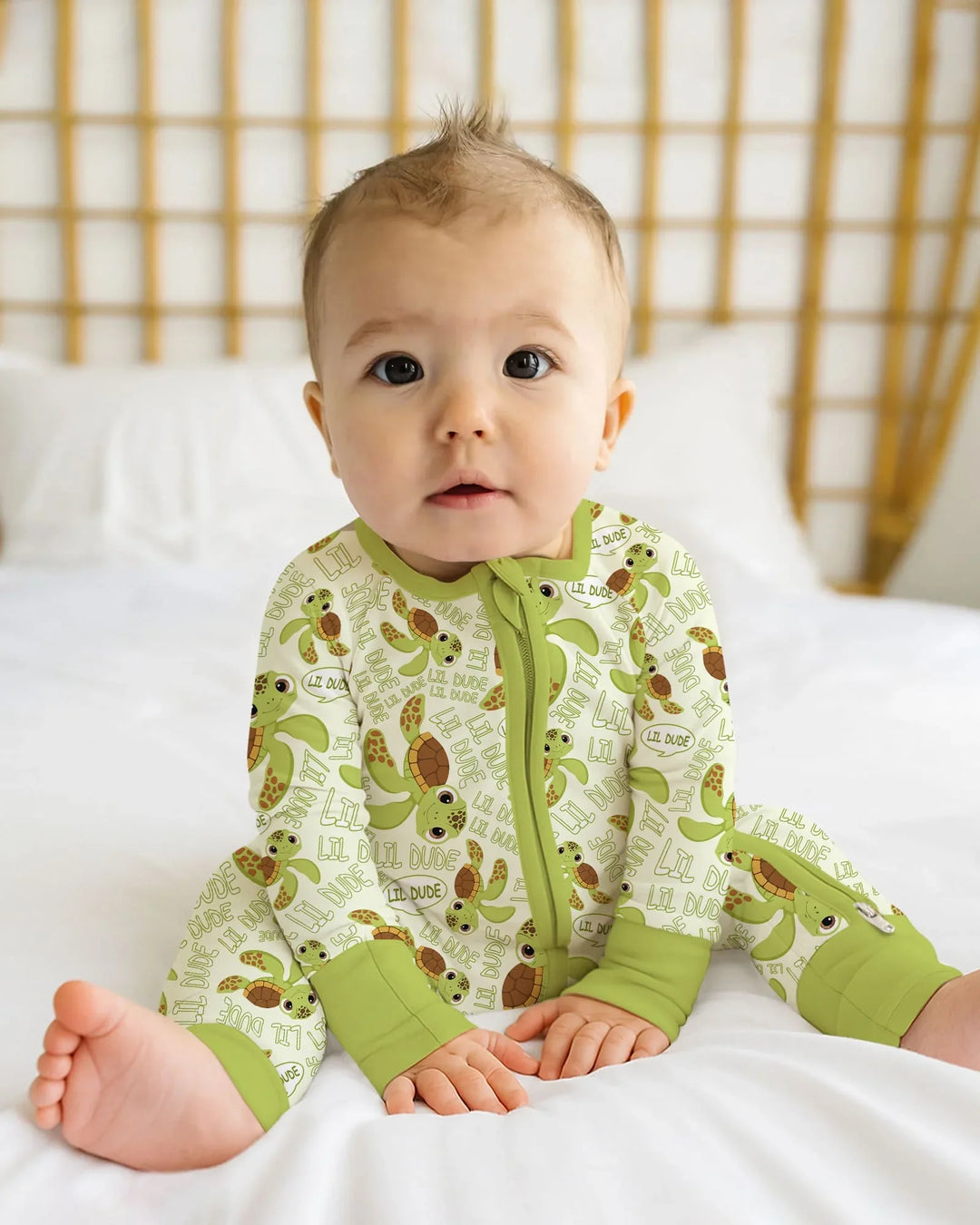 Gerippte Babykleidung mit individuellem Foto - Weich &amp; Skizzenhaft