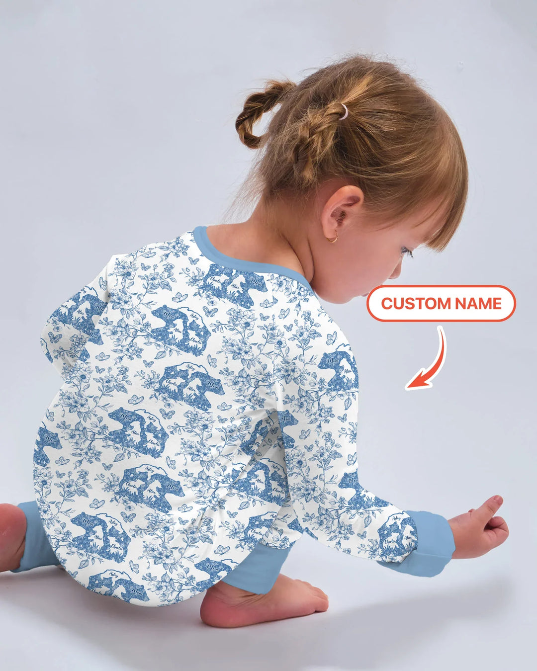 Gerippte Babykleidung mit individuellem Foto - Weich &amp; Skizzenhaft