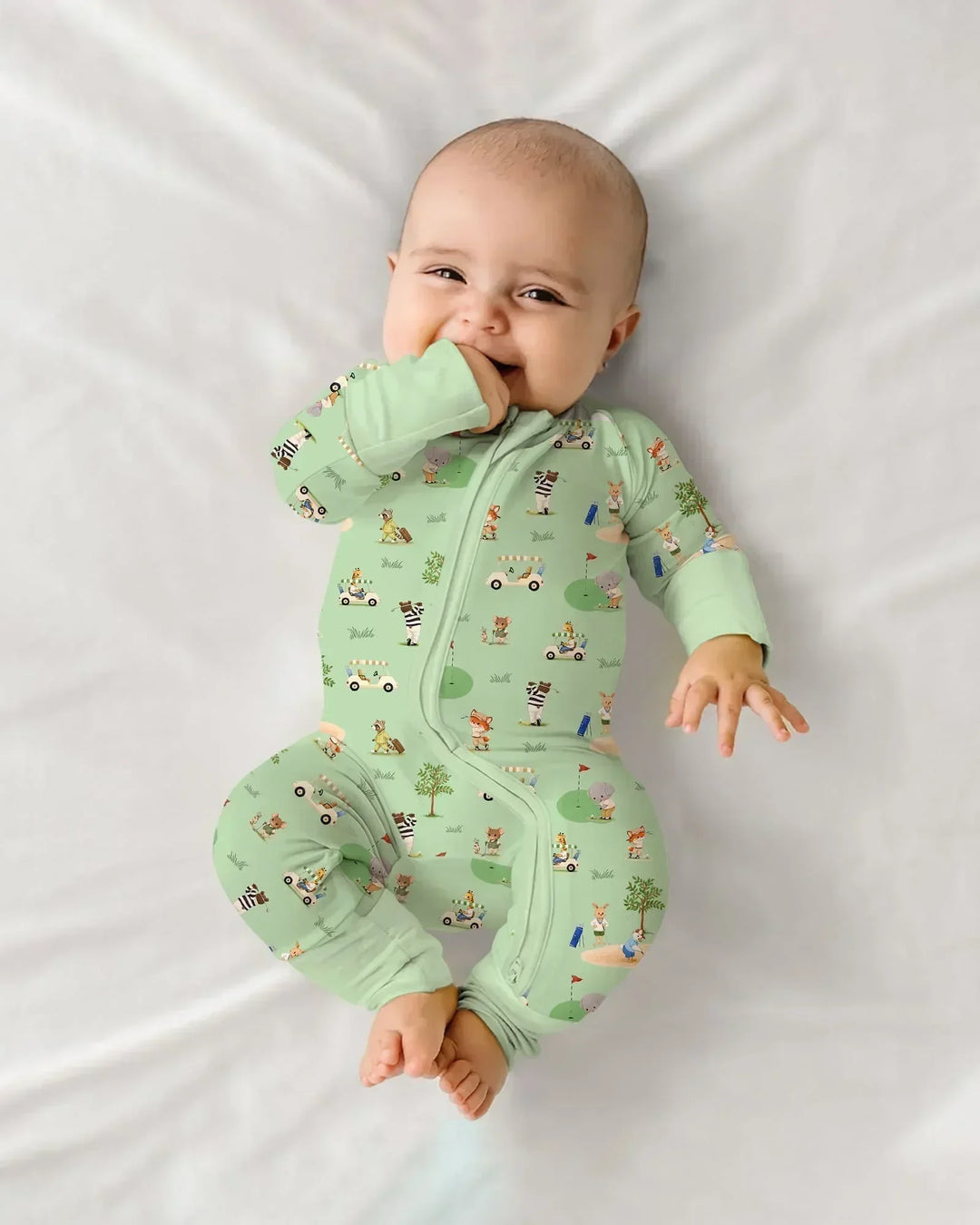 Gerippte Babykleidung mit individuellem Foto - Weich &amp; Skizzenhaft