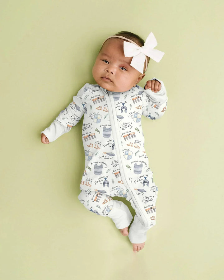 Gerippte Babykleidung mit individuellem Foto - Weich &amp; Skizzenhaft
