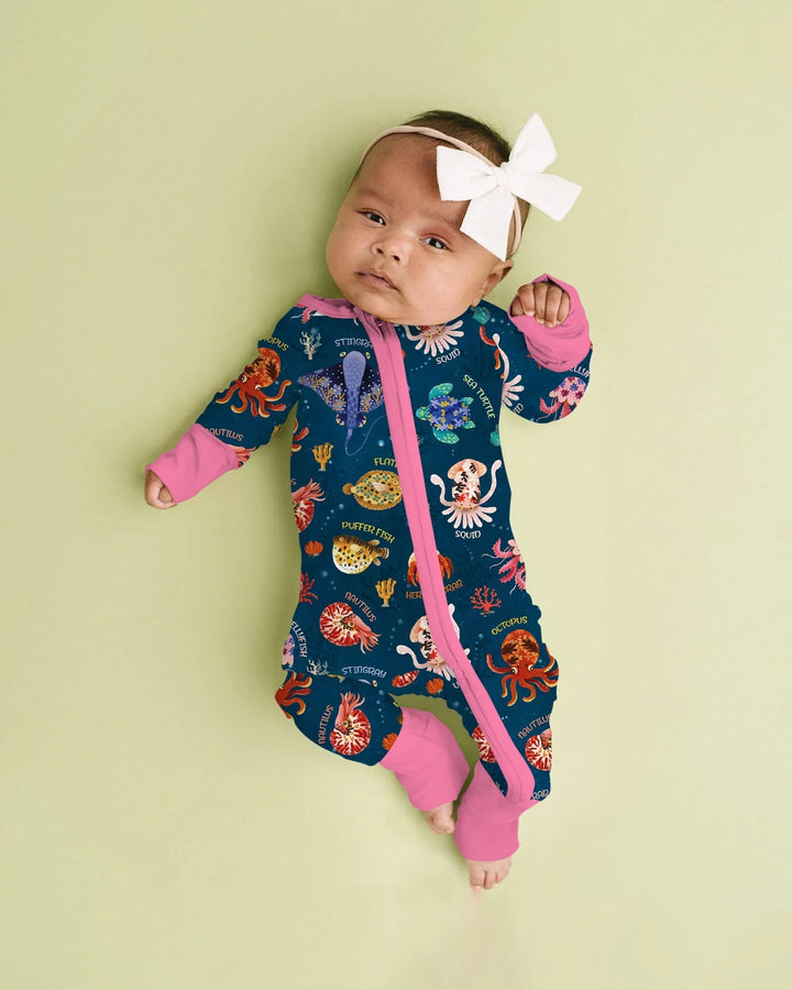Deep Blue Wonders Bamboo Convertible Zippy