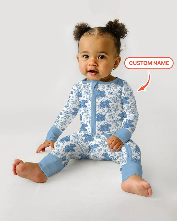 Gerippte Babykleidung mit individuellem Foto - Weich &amp; Skizzenhaft