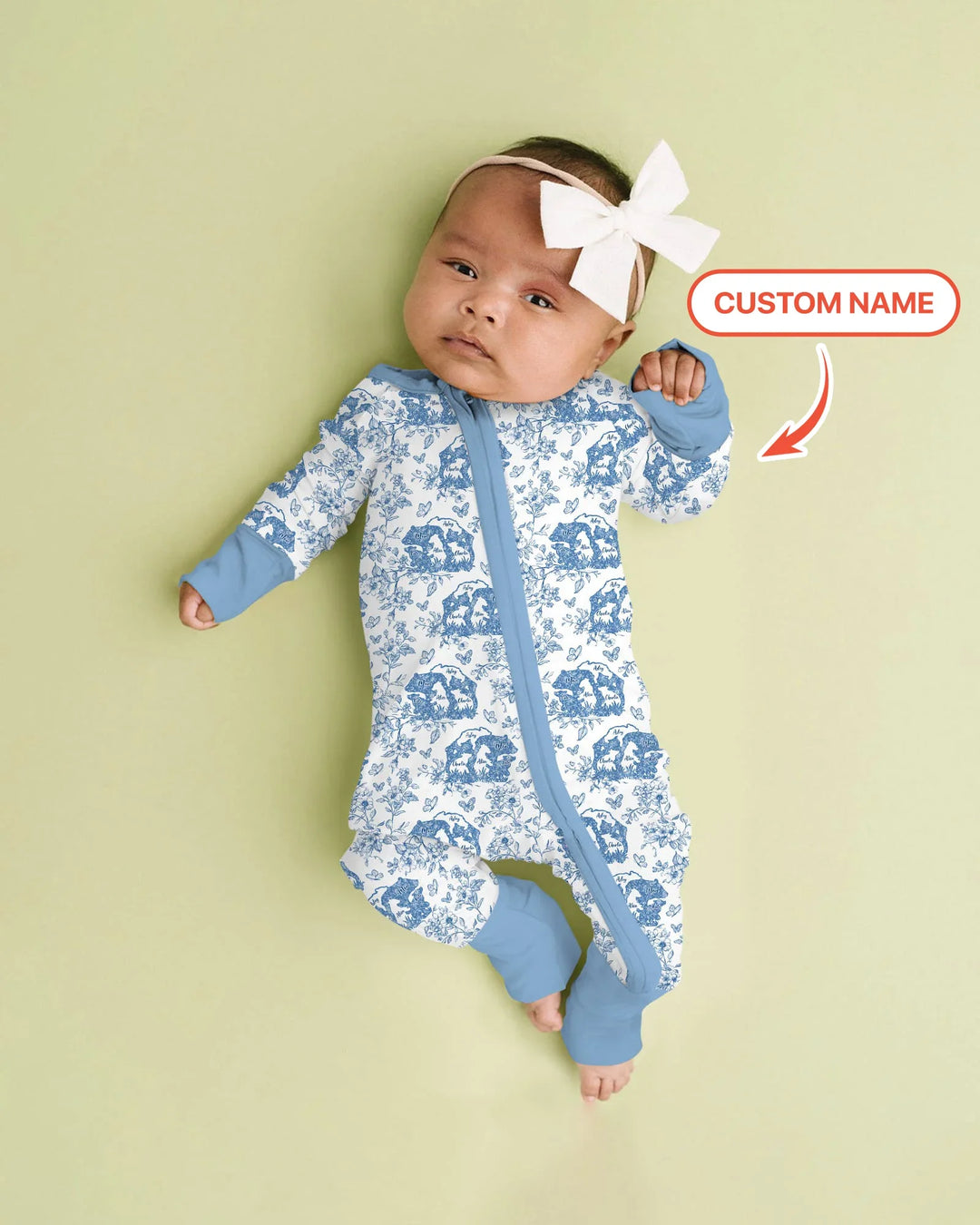 Gerippte Babykleidung mit individuellem Foto - Weich &amp; Skizzenhaft