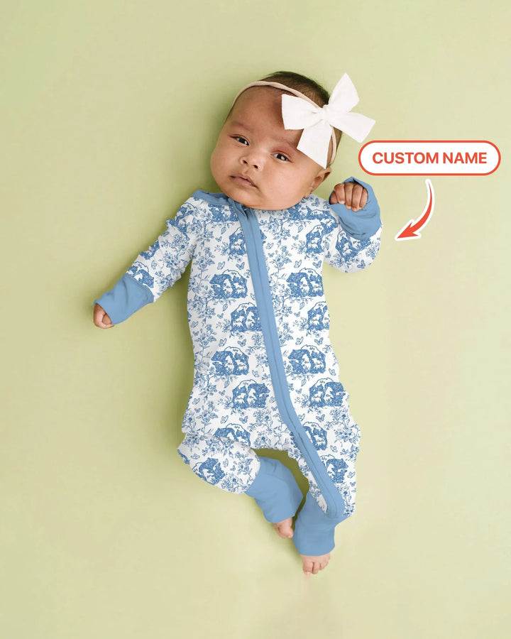Gerippte Babykleidung mit individuellem Foto - Weich &amp; Skizzenhaft