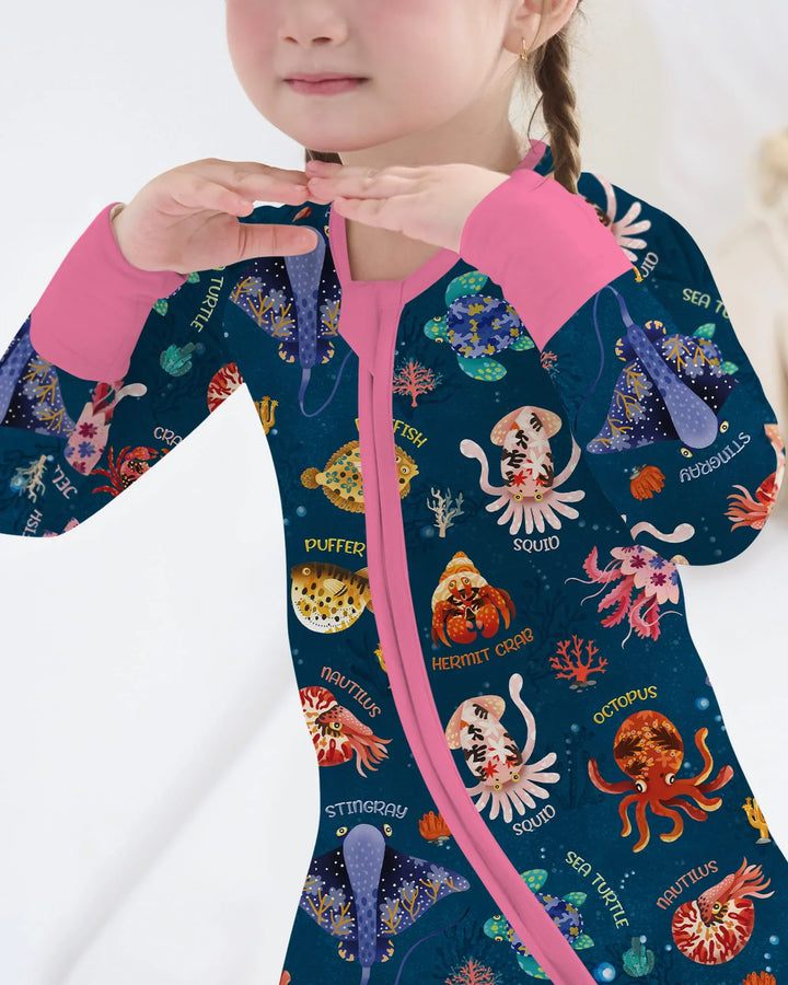Deep Blue Wonders Bamboo Convertible Zippy