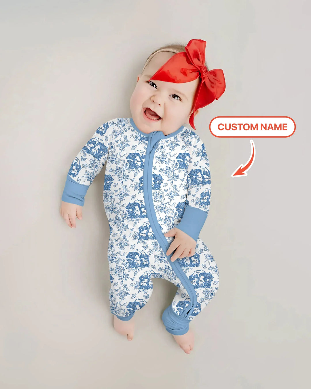 Gerippte Babykleidung mit individuellem Foto - Weich &amp; Skizzenhaft