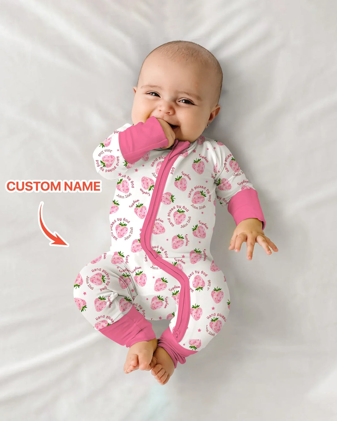 Gerippte Babykleidung mit individuellem Foto - Weich &amp; Skizzenhaft