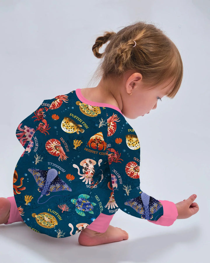 Deep Blue Wonders Bamboo Convertible Zippy