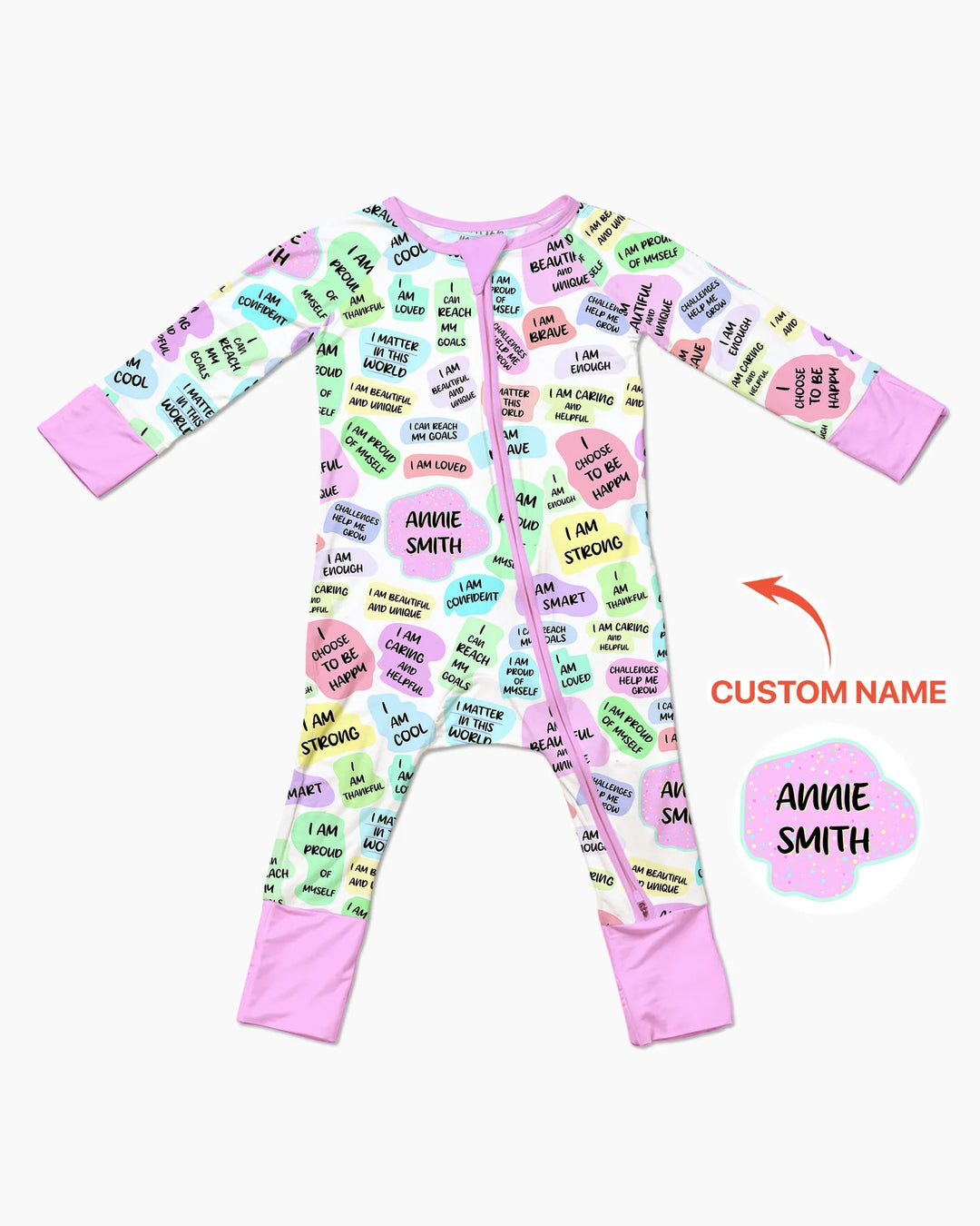 Mom & Baby Daily Affirmation Bamboo Convertible Zippy