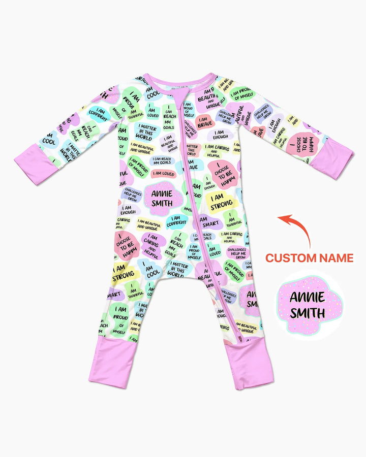 Mom & Baby Daily Affirmation Bamboo Convertible Zippy
