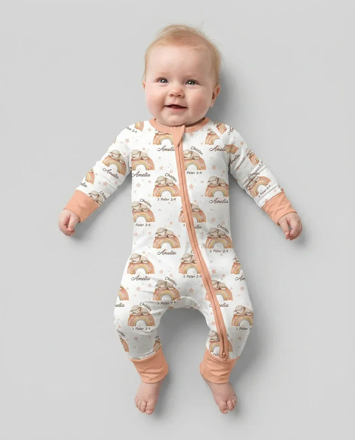 Chosen As His Own Custom Name Bamboo Convertible Zippy