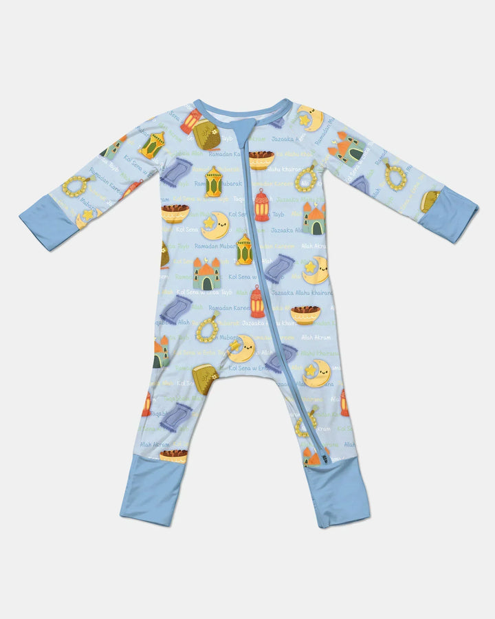 Ramadan Mubarak Family Matching Bamboo Convertible Zippy