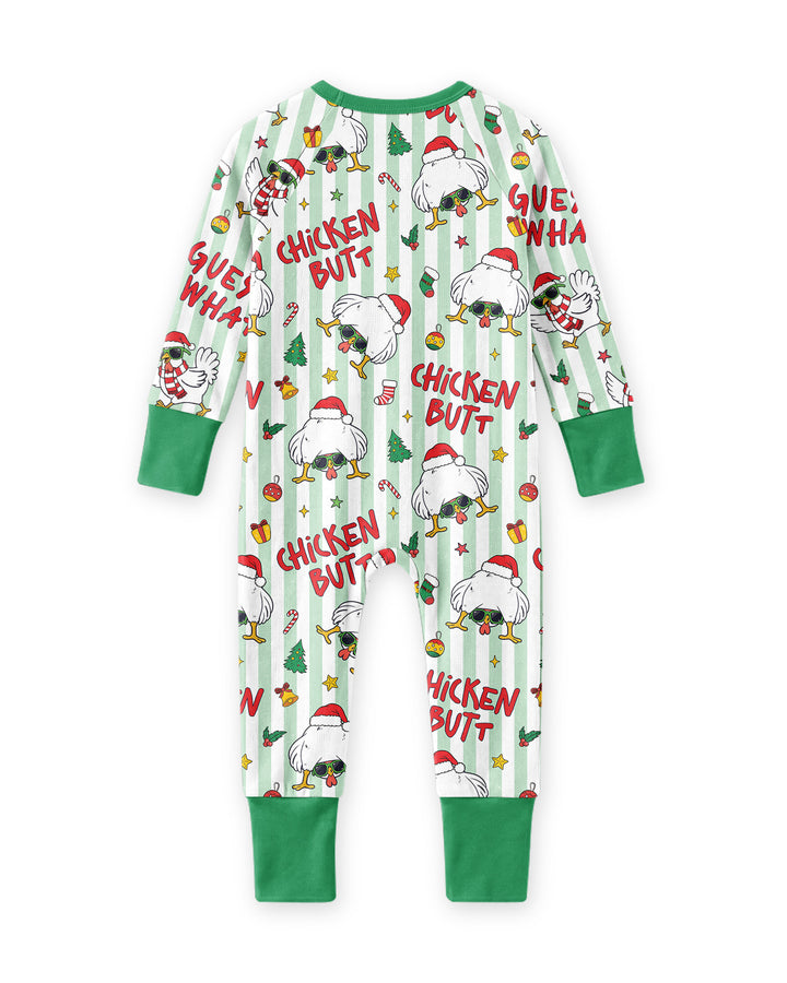 Guess What Chicken Butt Christmas Bamboo Convertible Zippy