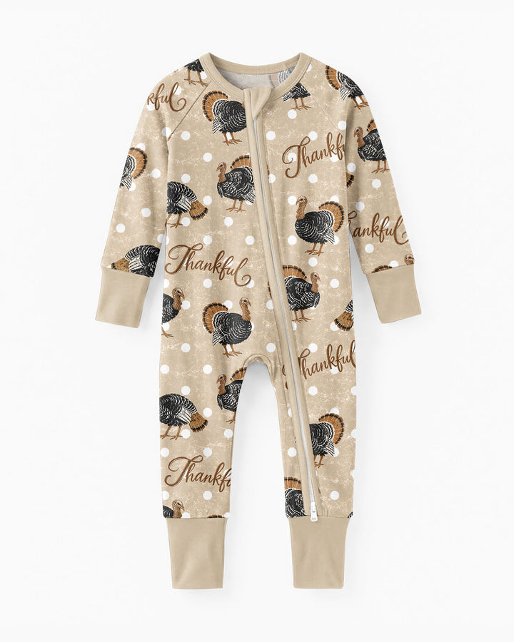 Turkey Thankful Bamboo Convertible Zippy