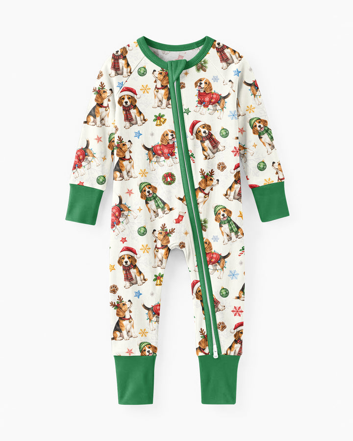 Beagle Christmas Bamboo Convertible Zippy