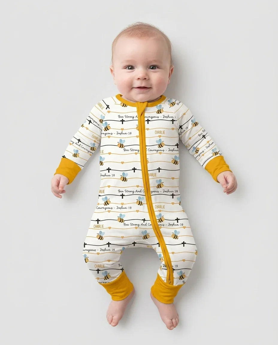Gerippte Babykleidung mit individuellem Foto - Weich &amp; Skizzenhaft