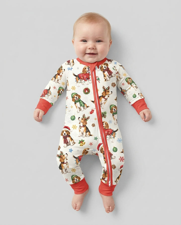 Beagle Christmas Bamboo Convertible Zippy