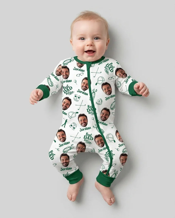 Custom Photo Best Dad By Par Bamboo Convertible Zippy