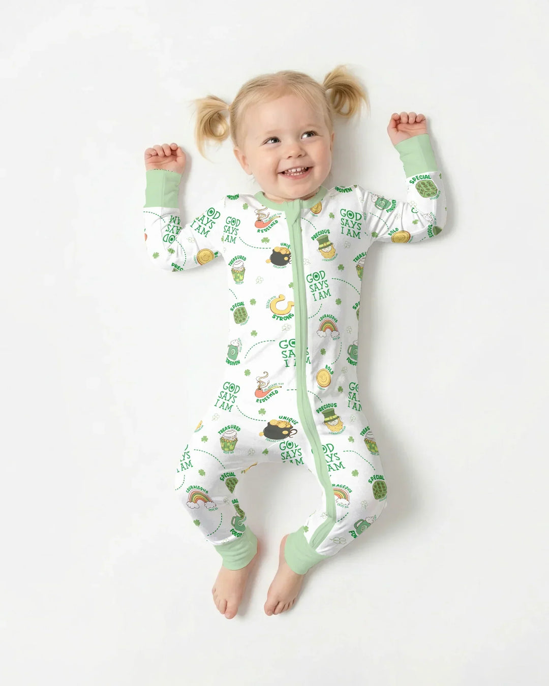 St Patrick's Day God Says I Am Bamboo Convertible Zippy