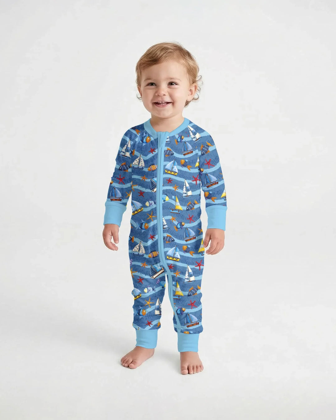 Gerippte Babykleidung mit individuellem Foto - Weich &amp; Skizzenhaft